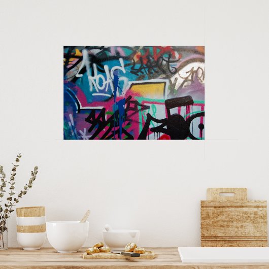 graffiti-poster poster (Keuken)