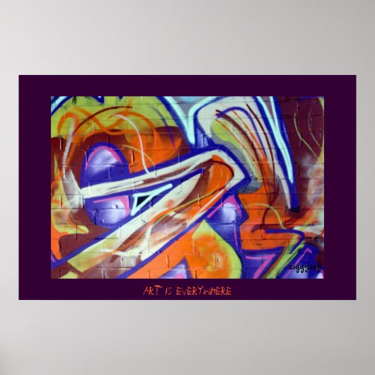 graffiti-poster poster (Voorkant)