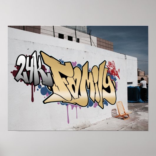 Graffiti Poster uit de 24K-reeks (Voorkant)