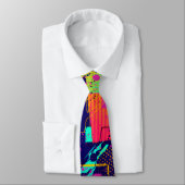 graffiti print teen abstract pattern background stropdas (Gebonden)