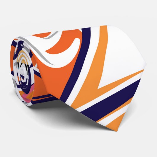 graffiti print teen abstract pattern background stropdas (Opgerold)