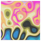 Graffiti processor, CMYK skater vlammen : Stof (Close Up)