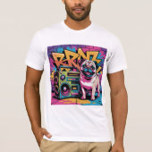 Graffiti Pug T-shirt (Voorkant)