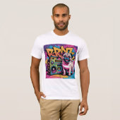 Graffiti Pug T-shirt (Voorkant volledig)