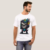 Graffiti Punk Monkey T-shirt! T-shirt (Voorkant volledig)