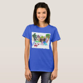 Graffiti Punk Rock Design #1: Dieren "Rock" Kleur T-shirt (Voorkant volledig)