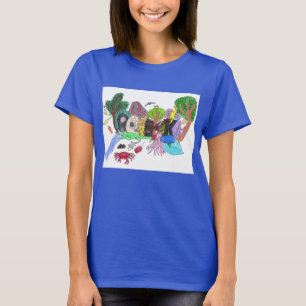 Graffiti Punk Rock Design #1: Dieren "Rock" Kleur T-shirt