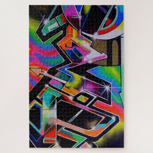 Graffiti puzzel (Verticaal)