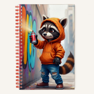 Graffiti Raccoon, auteur Natasha Us Notitieboek