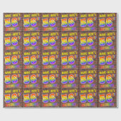 Graffiti Rainbow 56th BIRTHDAY! en aangepaste naam Cadeaupapier (Vlak)