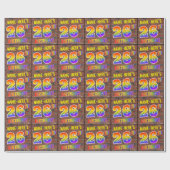 Graffiti Rainbow Kijk 26E BIRTHDAY! en aangepaste  Cadeaupapier (Vlak)