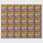 Graffiti Rainbow Kijk 34th BIRTHDAY! en aangepaste Cadeaupapier (Vlak)