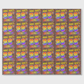 Graffiti Rainbow Kijk 38th BIRTHDAY! en aangepaste Cadeaupapier (Vlak)