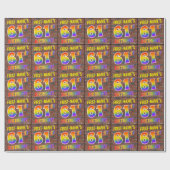 Graffiti Rainbow Kijk 61ST BIRTHDAY! en aangepaste Cadeaupapier (Vlak)