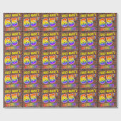 Graffiti Rainbow Kijk 65th BIRTHDAY! en aangepaste Cadeaupapier (Vlak)