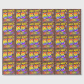 Graffiti Rainbow Kijk 68th BIRTHDAY! en aangepaste Cadeaupapier (Vlak)