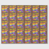 Graffiti Rainbow Kijk 95th BIRTHDAY! en aangepaste Cadeaupapier (Vlak)