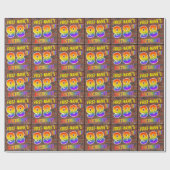 Graffiti Rainbow Kijk 98th BIRTHDAY! en aangepaste Cadeaupapier (Vlak)