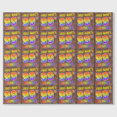 Graffiti Rainbow Kijk 99th BIRTHDAY! en aangepaste Cadeaupapier (Vlak)