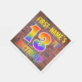 Graffiti Rainbow Look 13DE VERJAARDAG! + Aangepast Servet (Hoek)