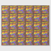 Graffiti Rainbow Look 40E VERJAARDAG! & Aangepaste Cadeaupapier (Vlak)