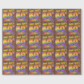 Graffiti Rainbow Look 60E VERJAARDAG! & Aangepaste Cadeaupapier (Vlak)