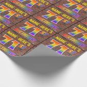 Graffiti Rainbow Look 71E VERJAARDAG! & Aangepaste Cadeaupapier (Hoek)