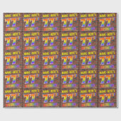 Graffiti Rainbow Look 77E VERJAARDAG! & Aangepaste Cadeaupapier (Vlak)