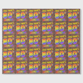 Graffiti Rainbow Look 80TH BIRTHDAY! & Aangepaste  Cadeaupapier (Vlak)