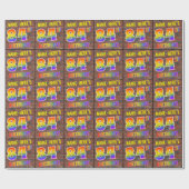 Graffiti Rainbow Look 84E VERJAARDAG! & Aangepaste Cadeaupapier (Vlak)