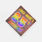 Graffiti Rainbow Look 85E VERJAARDAG! + Aangepaste Servet (Hoek)