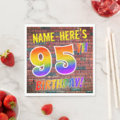 Graffiti Rainbow Look 95E VERJAARDAG! + Aangepaste Servet (Insitu)