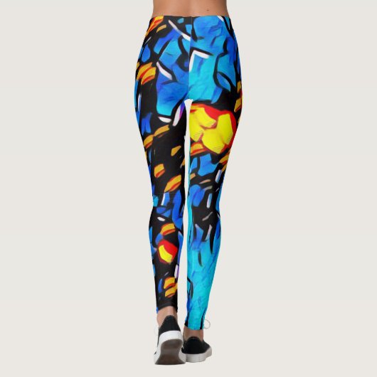Graffiti Rave Love Leggings (Achterkant)