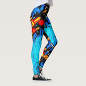 Graffiti Rave Love Leggings (Rechts)
