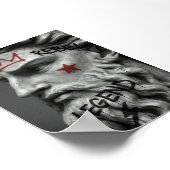 Graffiti Rebel King buste met kroon Poster (Hoek)