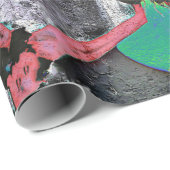 Graffiti Red Black letters Urban Street Art Cadeaupapier (Rol Hoek)