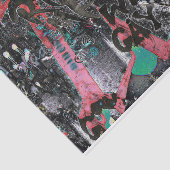 Graffiti Red Black letters Urban Street Art Tissuepapier (Detail)