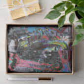 Graffiti Red Black letters Urban Street Art Tissuepapier (Geschenk)