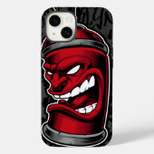 Graffiti Red Spray Can Hoesje | iPhone 14 Hoesje-M (Achterkant)