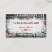 Graffiti Removal Services Creative Cool Unieke Visitekaartje (Voorkant)
