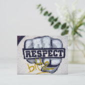 graffiti respect briefkaart (Staand voorkant)