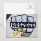 graffiti respect briefkaart (Voorkant / Achterkant)