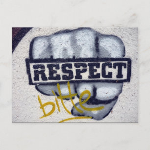 graffiti respect briefkaart