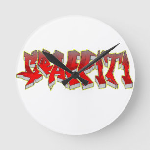 Graffiti Ronde Klok