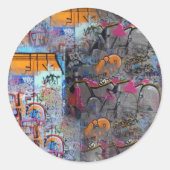 graffiti ronde sticker (Voorkant)