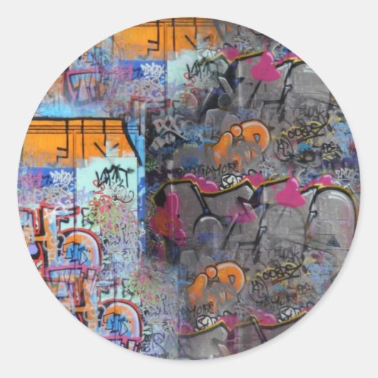 graffiti ronde sticker (Voorkant)