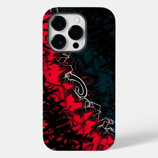graffiti rood Case-Mate iPhone case (Achterkant)