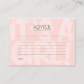 Graffiti roze Baby shower advies Kaart voor mam (Voorkant)