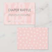 Graffiti roze Baby shower Diaper Raffle Ticket Informatiekaartje (Voorkant / Achterkant)