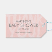 Graffiti roze Baby shower Favor Gift Label Cadeaulabel (Voorkant (Horizontaal))